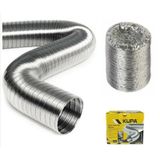 Kupa Alüminyum Aspiratör Borusu 120 MM. - 2 M