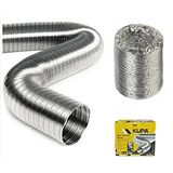 Kupa Alüminyum Aspiratör Borusu 120 mm. - 2 mt