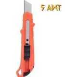Kupa Alüminyum Kırmızı Pro Maket Bıçağı Falçata - 5 Adet