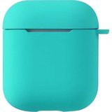 Kupa Apple AirPods Kılıf Soft Mat Görünümlü Yüzey Ince Şık Yumuşak Dizayn Silikon - Turkuaz