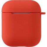 Kupa Apple AirPods Kılıf Soft Mat Görünümlü Yüzey Ince Şık Yumuşak Dizayn Silikon - Turuncu
