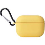 Kupa Apple AirPods Pro Kılıf Soft Mat Görünümlü Yüzey Ince Şık Yumuşak Dizayn Silikon - Sarı