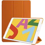 Kupa Apple iPad 10.2 2021 (9.nesil) Kılıf Deri Görünüm Standlı Kapak Tam Koruma Tablet Kılıfı - Turuncu