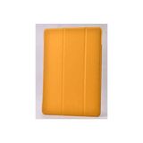 Kupa Apple iPad 6 Air 2 Kılıf Deri Görünüm Standlı Kapak Tam Koruma Tablet Kılıfı - Turuncu