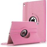 Kupa Apple iPad 9.7 2018 6.nesil Kılıf Uyku Modu Standlı 360 Dönebilen Tam Koruma Tablet Kılıfı Kapak - Açık Pembe