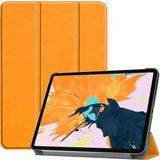 Kupa Apple iPad Air 10.9 2020 (4.nesil) Kılıf Deri Görünüm Standlı Kapak Tam Koruma Tablet Kılıfı - Turuncu