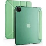 Kupa Apple iPad Pro 11 2020 2.nesil Kılıf Darbe Emici 4 Farklı Stand Özelliği Kalem Koyma Şeffaf Silikon - Mor