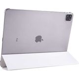 Kupa Apple iPad Pro 12.9 2021 (5.nesil) Kılıf Deri Görünüm Standlı Kapak Tam Koruma Tablet Kılıfı - Beyaz