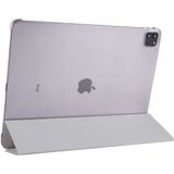 Kupa Apple iPad Pro 12.9 2021 (5.nesil) Kılıf Deri Görünüm Standlı Kapak Tam Koruma Tablet Kılıfı - Gri