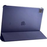 Kupa Apple iPad Pro 12.9 2021 (5.nesil) Kılıf Deri Görünüm Standlı Kapak Tam Koruma Tablet Kılıfı - Lacivert