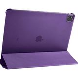 Kupa Apple iPad Pro 12.9 2021 (5.nesil) Kılıf Deri Görünüm Standlı Kapak Tam Koruma Tablet Kılıfı - Mor