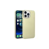 Kupa Apple iPhone 14 Pro Max Kılıf Darbe Emici Leke Tutmaz Soft Pürüzsüz Ultra Ince Esnek Silikon Kapak - Gold