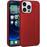 Kupa Apple iPhone 14 Pro Max Kılıf Darbe Emici Leke Tutmaz Soft Pürüzsüz Ultra Ince Esnek Silikon Kapak - Kırmızı