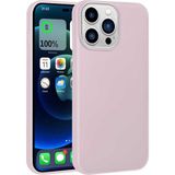 Kupa Apple iPhone 14 Pro Max Kılıf Darbe Emici Leke Tutmaz Soft Pürüzsüz Ultra Ince Esnek Silikon Kapak - Rose Gold