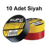Kupa Elektrik İzole Bandı Siyah 10 Adet