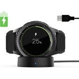 Kupa Gear S3 Saat Şarj Aleti Akıllı Saat Güvenli Şarj Hızlı Stabil Manyetik Adsorpsiyon - Siyah