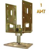 Kupa Hırdavat Kupa Ayarlanabilir Pergüle Ayağı - M14 Somun - 8-11.5 Cm. - 1 Adet - Sarı - Silver