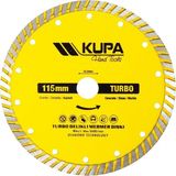 Kupa Hırdavat Kupa Elmas Turbo Daire Testere Kesme Taşı 115 Mm. - Sarı