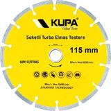 Kupa Hırdavat Kupa Soketli Elmas Turbo Daire Testere Kesme Taşı 115 Mm. - Sarı