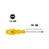 Kupa Hırdavat Kupa Tornavida Mıknatıslı Düz Uçlu 4.0 - 10 Cm. - 4x100 - Sarı