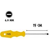 Kupa Hırdavat Kupa Tornavida Mıknatıslı Düz Uçlu 6.0 - 15 Cm. - 6x150 mm. - Düz - Sarı