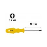 Kupa Hırdavat Kupa Tornavida Mıknatıslı Yıldız Uçlu 5.0 - 10 Cm. - 5x100 mm. - Yıldız - Sarı