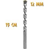 Kupa Hırdavat Kupa Tyson Beton-Duvar Delici Elmas Matkap Ucu - 12 Mm. - 15 cm. - 2 Adet - Gri - 12 mm. 15 cm.