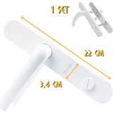 Kupa Hırdavat Pvc Pimapen Kapı Kolu - Wc - 1 Takım