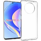 Kupa Huawei Nova Y90 Kılıf Kamera Korumalı Darbe Emici Şeffaf Pürüzsüz Şık Görünüm Parlak Silikon Kapak