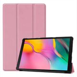 Kupa Huawei T3 10 Inc Kılıf Deri Görünüm Standlı Kapak Tam Koruma Tablet Kılıfı - Rose Gold