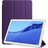 Kupa Huawei T5 10 Inc Kılıf Deri Görünüm Standlı Kapak Tam Koruma Tablet Kılıfı - Mor