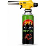 Kupa Pürmüz Seti 1300°C Ayarlanabilir Alev Kontrollü Torch + 220 gr Kamp Gazı Kartuşu Mangal Mutfak Kamp