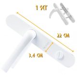 Kupa Pvc Pimapen Kapı Kolu - Wc - 1 Takım