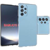 Kupa Samsung Galaxy A73 Kılıf Kamera Korumalı Şeffaf Sararmaz Darbe Emici Silikon Kapak
