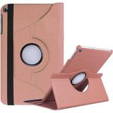 Kupa Samsung Galaxy Tab A7 10.4 T500 2020 Kılıf Uyku Modu Standlı 360 Dönebilen Tam Koruma Tablet Kılıfı - Rose Gold