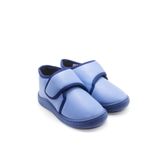 KU&PA SHOES PAS DERİ GÖRÜNÜMLÜ SICAK ASTARLI PANDUF MAVİ - 2004