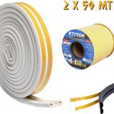 Kupa Tyson Kapı ve Pencere Fitil Bandı Beyaz - Çiftli - 50 Metre