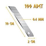 Kupa Tyson Maket Bıçağı Falçata Yedeği 18 X 0.4 Mm. - 100 Adet