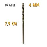 Kupa Tyson Metal Ahşap Delici Hss Matkap Ucu 4.0 Mm. - 10 Adet