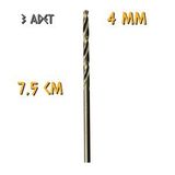 Kupa Tyson Metal Ahşap Delici HSS Matkap Ucu 4.0 mm. - 3 Adet