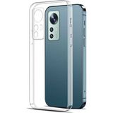 Kupa Xiaomi Mi 12 Lite Kılıf Kamera Korumalı Darbe Emici Şeffaf Pürüzsüz Şık Görünüm Parlak Silikon Kapak