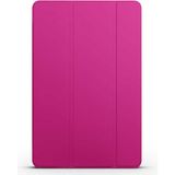 Kupa Xiaomi Mi Pad 5 Kılıf Deri Görünüm Standlı Kapak Tam Koruma Tablet Kılıfı - Pembe
