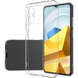 Kupa Xiaomi Poco M5 Kılıf Darbe Emici Şeffaf Pürüzsüz Şık Görünüm Parlak Ultra Ince Silikon Kapak