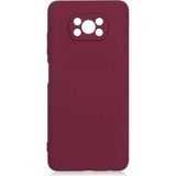 Kupa Xiaomi Poco X3 Nfc Kılıf Kamera Korumalı Içi Kadife Leke Tutmaz Suya Dayanıklı Tpu Silikon Kapak - Koyu Mor