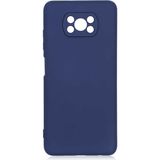Kupa Xiaomi Poco X3 Nfc Kılıf Kamera Korumalı Içi Kadife Leke Tutmaz Suya Dayanıklı Tpu Silikon Kapak - Lacivert
