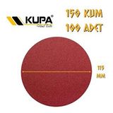 Kupa Yuvarlak Cırt Zımpara 115 Mm - P150 Kum - 100 Adet Kırmızı
