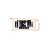 Kupabaskıcısı Jujutsu Kaisen Fushiguro Megumi Çift Baskılı Lamineli Ham Bez Kalemlik – 21×10 cm