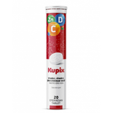 Kupix Vitamin C Vitamin D Çinko Portakal Aromalı 20 Efervesan Tablet