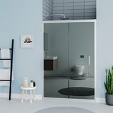 Kupon Duş ve Banyo Sistemleri Vesta D200 Iki Duvar Arası 1 Sabit 1 Sürgü Duşakabin Parlak Profil Reflekte (Aynalı) Cam H: 190 cm - 159 cm