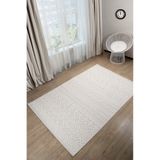 Kupon Halı Krem Sisal Bukle Dokuma Makine Halısı Saçaklı Salon Oturma Çocuk Odası Yolluk Dokuma Makine Halısı